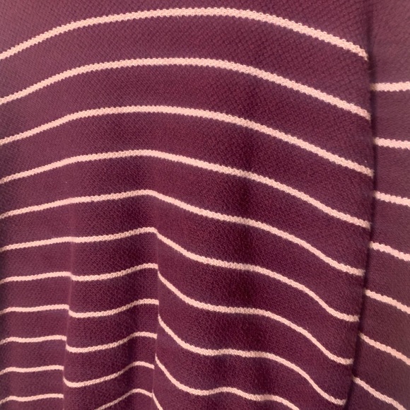 Women’s GAP LS Burgundy & Pink Waffle Neck Lightweight Sweater | L - Picture 3 of 8